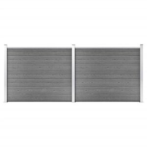 vidaXL Set plotov&yacute;ch d&iacute;lců WPC 353 x 146 cm &scaron;ed&yacute;