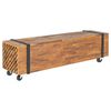 vidaXL TV stolek 110 x 30 x 32,5 cm masivn&iacute; teakov&eacute; dřevo