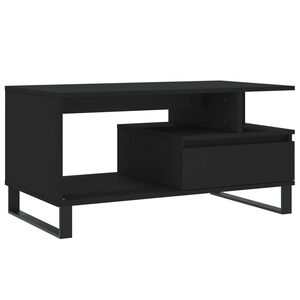 vidaXL Konferenčn&iacute; stolek čern&yacute; 90 x 49 x 45 cm kompozitn&iacute; dřevo