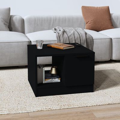 vidaXL Konferenční stolek černý 50 x 50 x 36 cm kompozitní dřevo