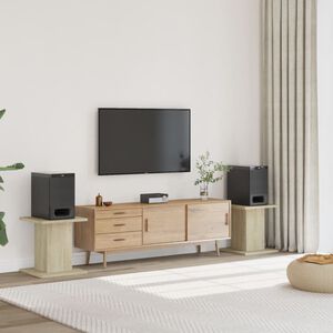 vidaXL Stojany na reproduktory 2 ks dub sonoma 30x30x40 cm kompozit