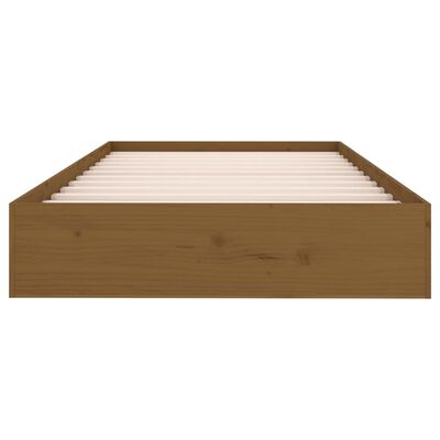 vidaXL Rám postele medově hnědý masivní dřevo 90 x 200 cm
