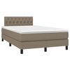 vidaXL Box spring postel s matrac&iacute; taupe 120x190 cm textil