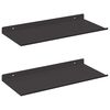 vidaXL Plovouc&iacute; police N&aacute;stěnn&yacute; 2 pcs Čern&yacute; 40 x 17,5 x 2,5 cm Ocel