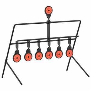 vidaXL Cíl na resetování Černá 38 x 20,5 x 33 cm Ocel