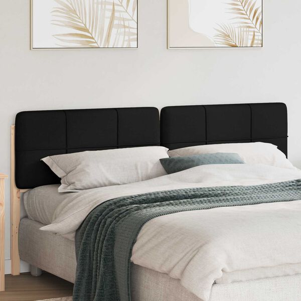 vidaXL Čalouněn&eacute; čelo postele s čelo Hněd&aacute; a čern&aacute; 200 cm