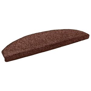 vidaXL Samolepic&iacute; schodov&eacute; rohože 15 ks 80 x 24,5 x 3,5 cm Hněd&aacute;