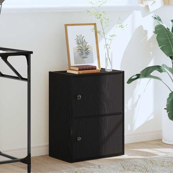 vidaXL Knihovna čern&yacute; dub 40x24x52 cm kompozitn&iacute; dřevo