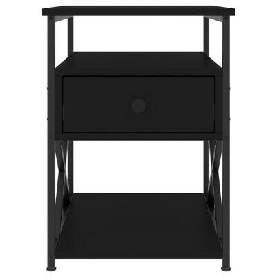 vidaXL Noční stolek černý 40 x 42 x 55 cm kompozitní dřevo