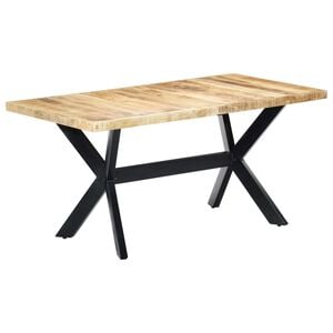 vidaXL J&iacute;deln&iacute; stůl 160 x 80 x 75 cm masivn&iacute; hrub&eacute; mangovn&iacute;kov&eacute; dřevo