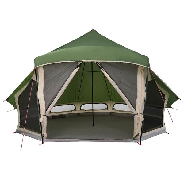 vidaXL Rodinn&yacute; tipi stan se střechou Zelen&aacute; 508 x 470 x 300 cm