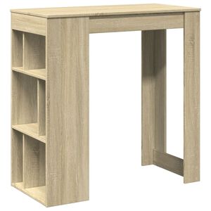 vidaXL Barov&yacute; stůl s reg&aacute;ly dub sonoma 102 x 50 x 103,5 cm kompozit