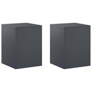 vidaXL Stojan na rostliny 2 pcs Antracitov&aacute; 30 x 30 x 40 cm
