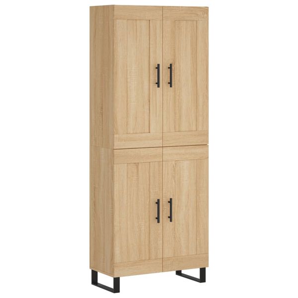 vidaXL Skř&iacute;ň highboard dub sonoma 69,5 x 34 x 180 cm kompozitn&iacute; dřevo