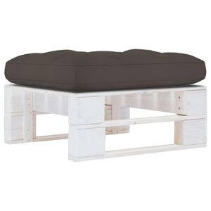 vidaXL Zahradn&iacute; taburet z palet b&iacute;le impregnovan&eacute; borov&eacute; dřevo