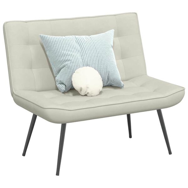 vidaXL Lavice kr&eacute;mov&aacute; 110x74x84 cm samet