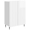 vidaXL Serv&iacute;rovac&iacute; skř&iacute;ň B&iacute;l&aacute; s vysok&yacute;m leskem 66 x 34,5 x 92 cm