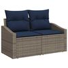 vidaXL Zahradn&iacute; sofa &Scaron;ed&aacute; 123 x 62 x 69cm polyratan