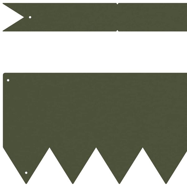 vidaXL Okraj tr&aacute;vn&iacute;ku 10 pcs Olivově zelen&aacute; 100 x 0,05 x 20 cm