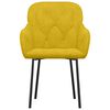 vidaXL J&iacute;deln&iacute; židle 2 ks žlut&eacute; samet