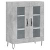 vidaXL Skř&iacute;ň highboard betonově &scaron;ed&aacute; 69,5x34x180 cm kompozitn&iacute; dřevo