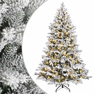 vidaXL Uměl&yacute; Skl&aacute;dac&iacute; V&aacute;nočn&iacute; Strom 150 cm 150 LED Tepl&aacute; b&iacute;l&aacute;