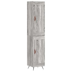 vidaXL Skř&iacute;ň highboard &scaron;ed&aacute; sonoma 34,5 x 34 x 180 cm kompozitn&iacute; dřevo