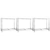 vidaXL 2patrov&eacute; reg&aacute;ly na pneumatiky 3 ks stř&iacute;brn&eacute; 110x40x110 cm ocel