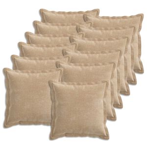 vidaXL Povlak na pol&scaron;t&aacute;ř 12 ks HOUTEN Taupe 40 x 40 cm