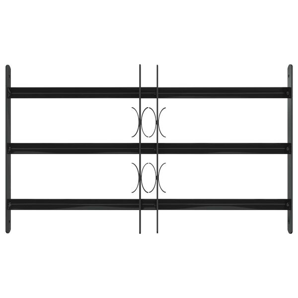 vidaXL Okenní mřížka Černá 75,5 x 45 cm Práškově lakovaná ocel