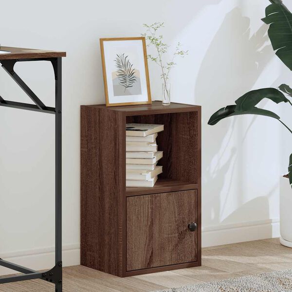 vidaXL Knihovna hnědý dub 31x24x52 cm kompozitní dřevo