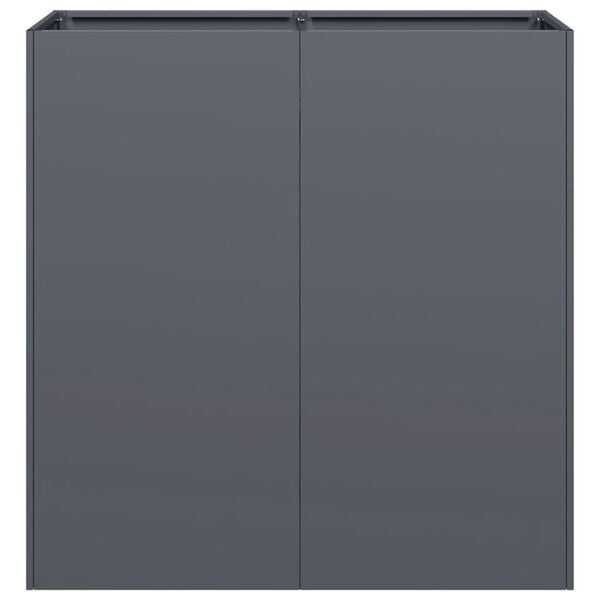 vidaXL Truhl&iacute;k antracitov&yacute; 80x40x80 cm ocel v&aacute;lcovan&aacute; za studena