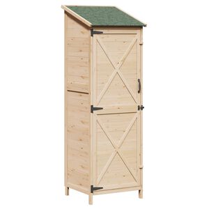 vidaXL Zahradn&iacute; shed Př&iacute;rodn&iacute; 59,5 x 56 x 176,5 cm
