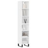 vidaXL Skř&iacute;ň highboard b&iacute;l&aacute; 34,5x32,5x180 cm kompozitn&iacute; dřevo