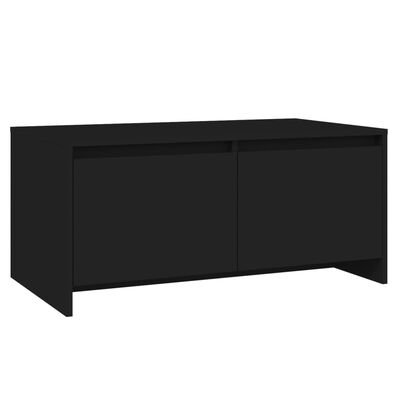 vidaXL Konferenční stolek černý 90 x 50 x 41,5 cm dřevotříska