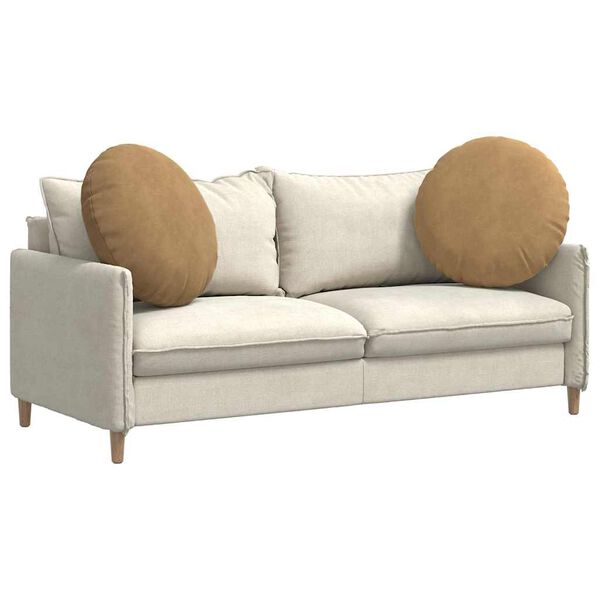 vidaXL Pol&scaron;t&aacute;ře na sedadla 2 pcs Hněd&aacute; &Oslash; 40 x 13 cm samet