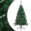 vidaXL Uměl&yacute; polovičn&iacute; v&aacute;nočn&iacute; stromek se stojanem zelen&yacute; 150 cm PVC