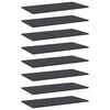 vidaXL Př&iacute;davn&eacute; police 8 ks &scaron;ed&eacute; 80 x 40 x 1,5 cm dřevotř&iacute;ska