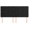vidaXL Čelo postele čern&eacute; 180x7x118/128 cm sametov&eacute;