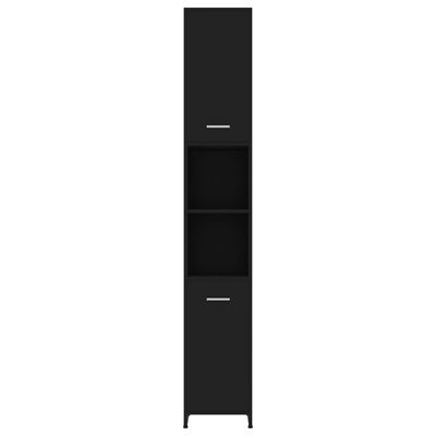 vidaXL 4dílný set koupelnového nábytku černý