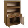 vidaXL Skříň highboard medově hnědá 67x40x108,5 cm masivní borovice