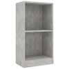 vidaXL Knihovna betonově &scaron;ed&aacute; 40x24x75 cm kompozitn&iacute; dřevo
