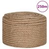 vidaXL Lano 100% juta 10 mm 250 m