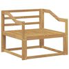 vidaXL Venkovn&iacute; středn&iacute; pohovka Masivn&iacute; ak&aacute;tov&eacute; dřevo B&iacute;l&aacute;
