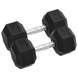 vidaXL Jednoručn&iacute; činky 2 ks 12,5 kg cel&aacute; litina