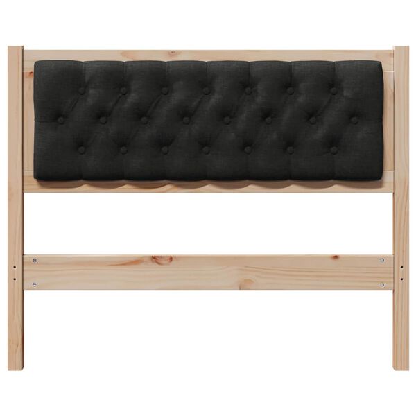 vidaXL Čelo postele Jin&yacute; Hnědo-čern&aacute; 100 cm Masivn&iacute; borovicov&eacute; dřevo