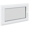 vidaXL Okeno do suter&eacute;nu RISOR 100 x 70 cm PVC a sklo B&iacute;l&aacute;