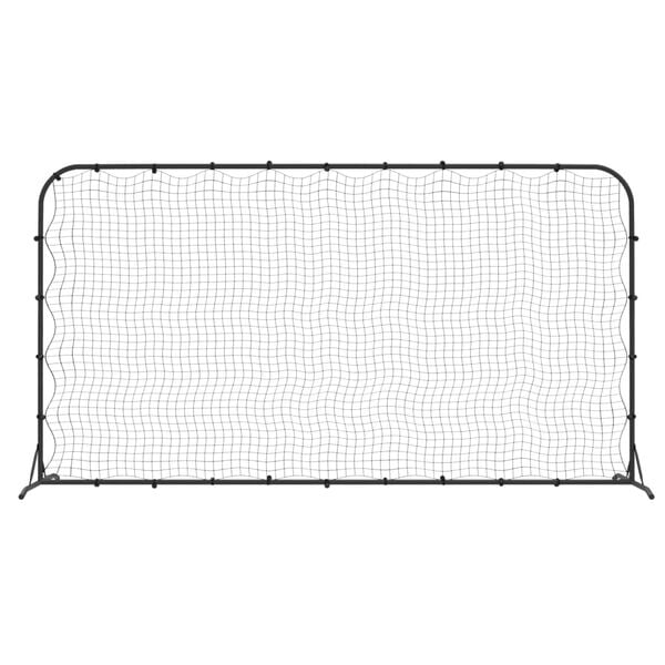 vidaXL Fotbalový rebounder černý 366 x 90 x 183 cm HDPE