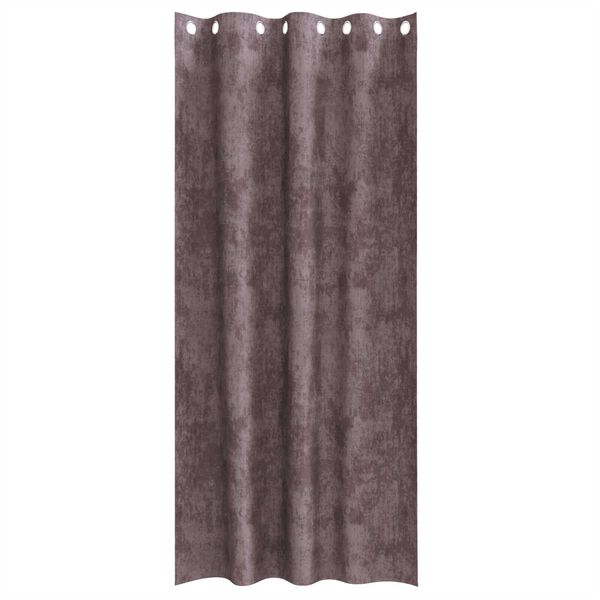 vidaXL Sametov&eacute; z&aacute;věsy se z&aacute;clonami 2 pcs Hněd&aacute; 245 x 140 cm samet