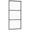 vidaXL Posuvn&eacute; dveře s kov&aacute;n&iacute;m ESG sklo a hlin&iacute;k 90 x 205 cm
